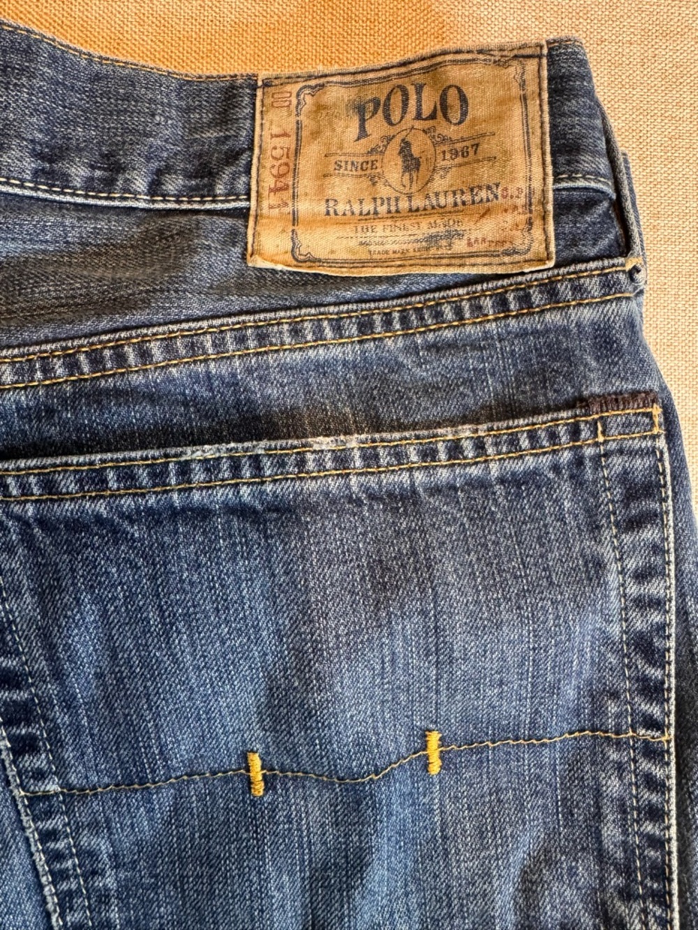 Vtg ralph lauren denim jeans-size 35x32x9